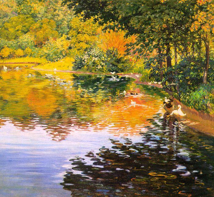 Clark, Kate Freeman Mill Pond- Moors Mill china oil painting image